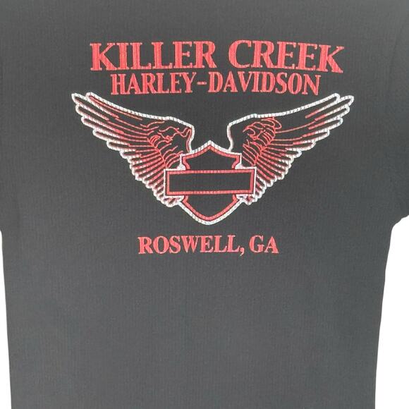 Harley Davidson Size Medium Thermal Base Layer Long Sleeve Shirt Killer Creek HD - Picture 4 of 6